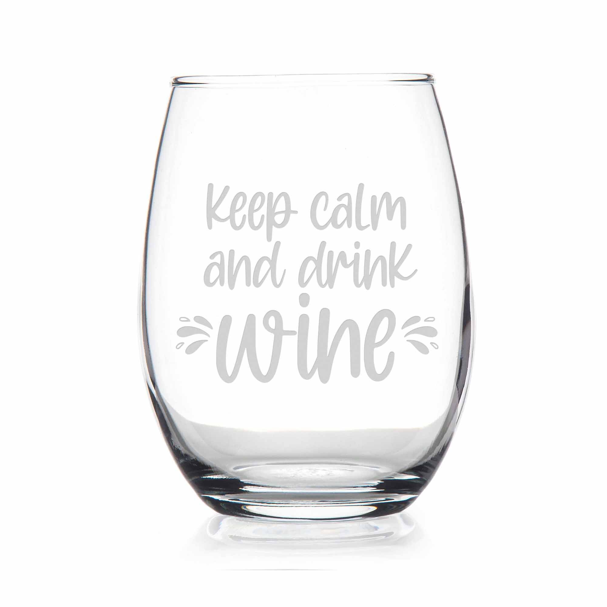I Make Pour Decisions Funny 15oz Stemless Crystal Wine Glass - Fun Wine  Glasses with Sayings Gifts for Women