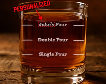 Funny 11 oz Whiskey Glass for Him - Gag Gift for Dad, Brother, Grandpa, or Husband