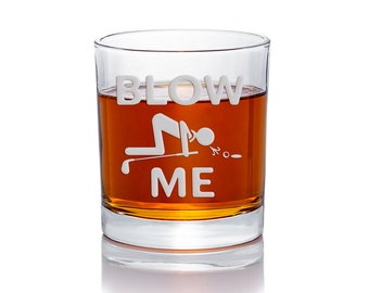 Golf Blow Me Round Rocks Glass - Putting Drink, Golf Gift, Gift For Him, Dad Gifts, Golfing Gift, Gift For Golfer, Funny Golf