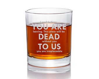 You Are Dead To Us Round Rocks Glass - Journey'S Jubilee, Retirement Gift, Gift For Women, Gift For Men, Retirement Gifts, Gift Ideas