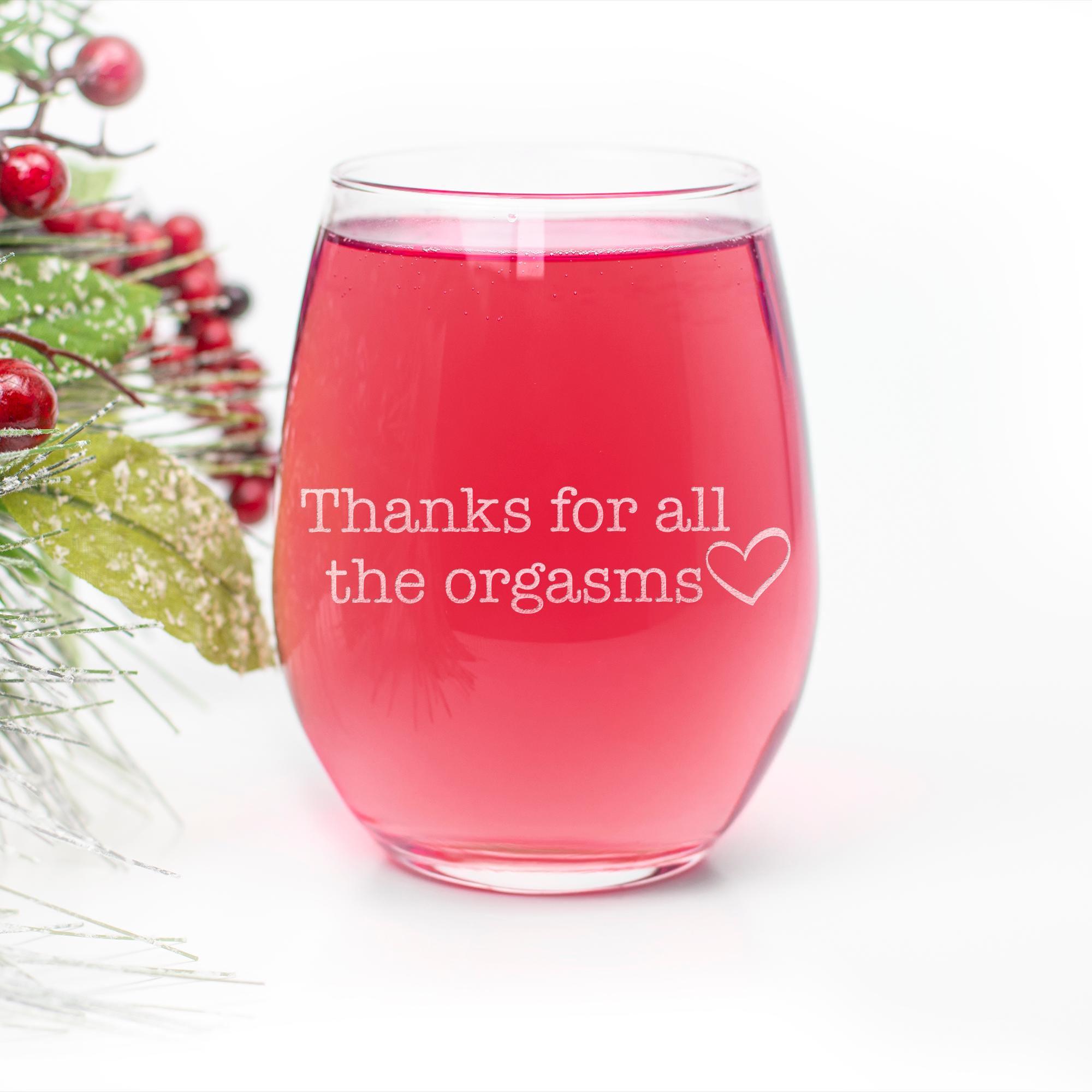 Tazza Divertente Con Scritta 'Thank For All The Orgasms' - Ceramica, Capacità 320ml, Regalo Ironico Per Amici