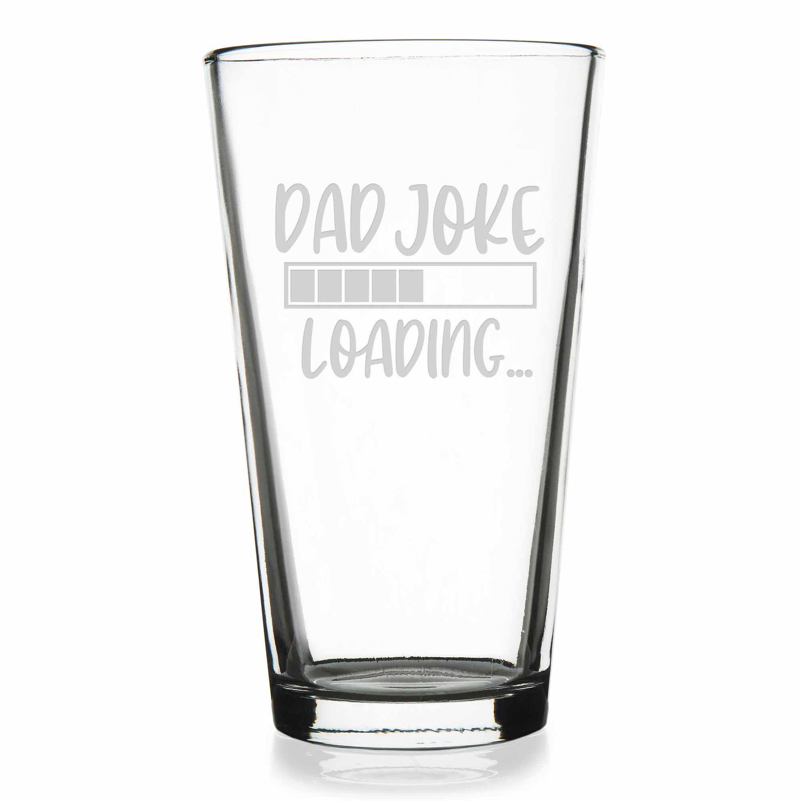 Dad Joke Loading Pint Glass Funny Dad Gift Dad Joke Glass Etsy