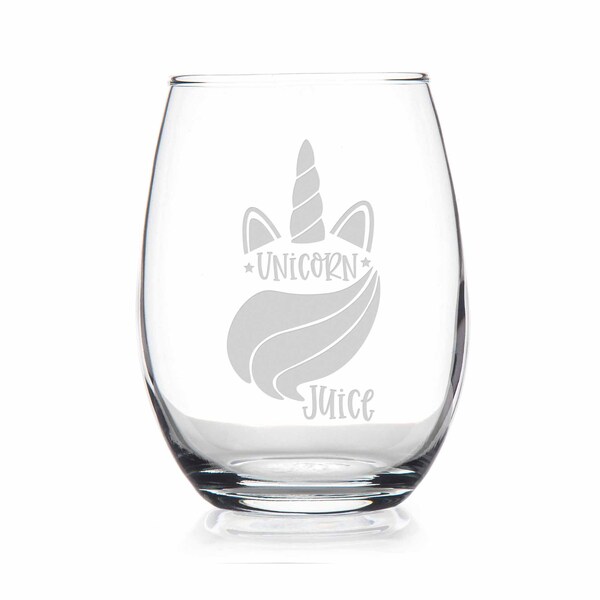 Unicorn Wine Glass Etsy