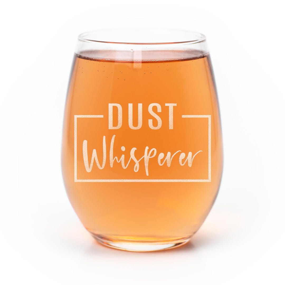 Housekeeping Gifts, House Cleaner Gift - Dust Whisperer Stemless Wine ...