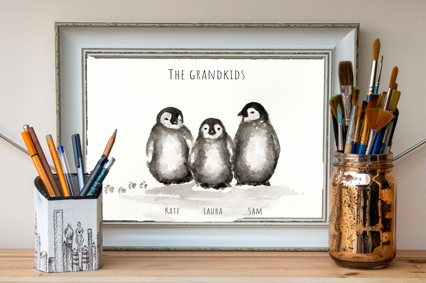 Personalised Family Portrait Watercolour Painting Animals - Etsy Personalised Family Portrait Watercolour Painting Animals - Etsy