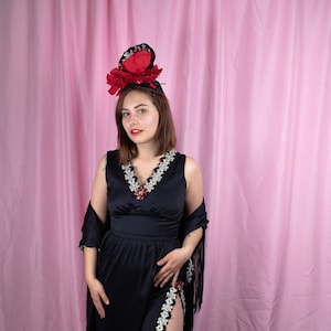 VINTAGE Fringe Spanish Rose Costume