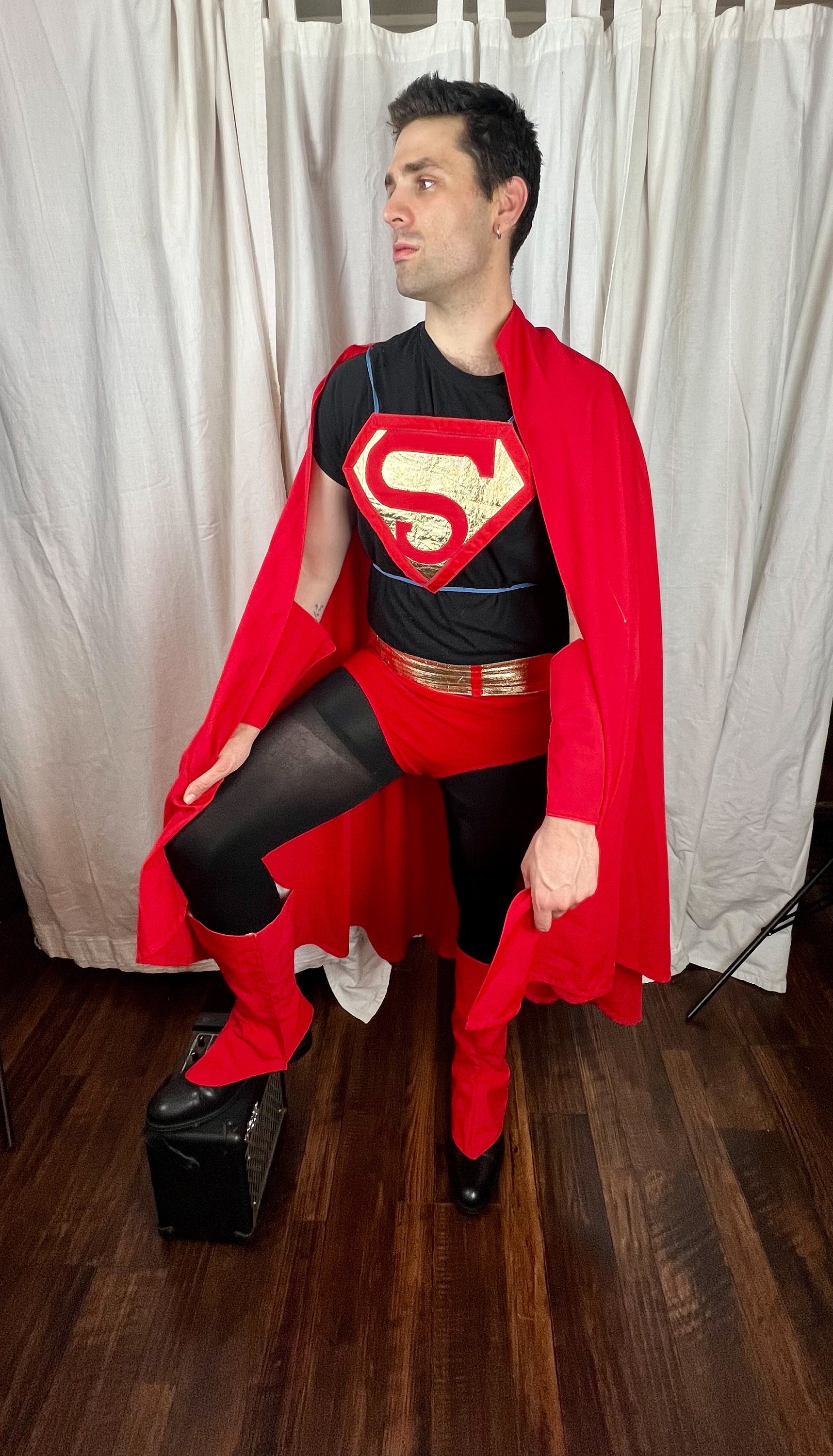 The Superman - VINTAGE Rot und Gold Superman Kostüm - Etsy Schweiz, image size:1717x3000