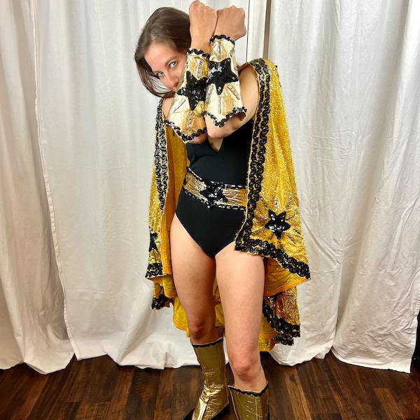 VINTAGE Gold Wrestler Unisex Costume