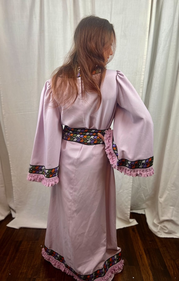 VINTAGE Purple Hippie/Gypsy Handmade Costume - image 6