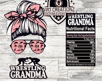 Download Wrestling Grandma Etsy