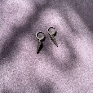 Cone french hoop earrings