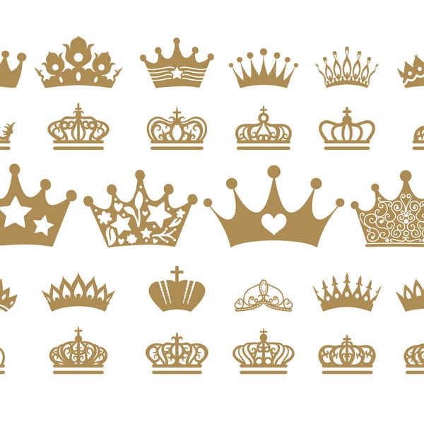 CROWN SVG BUNDLE, Crown Svg, Bundle Svg, Crown ClipArt, Crown for Cricut, Instant Download, Crown Vector, Digital Download, Svg Crown, Svg