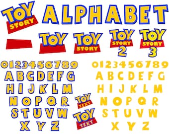 Toy Story Alphabet SVG, Toy Story SVG, Toy Story Font Svg, Toy Story ClipArt, ToyStory Font Letters and Numbers SVG, ToyStory Svg, Toy Story