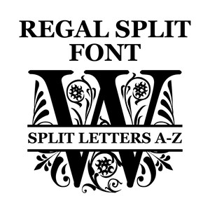 REGAL Split police SVG, Regal Alphabet Svg, lettres Svg, Regal lettres Svg, police Svg, téléchargement immédiat, Alphabet Svg, téléchargement numérique, Regal