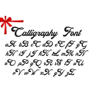 CURSIVE FONT SVG, Instant Download, Alphabet Svg, Digital Download, Font Ttf, Download Font, Font Digital, Font ClipArt, Font Cricut, fONT