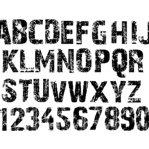 ディストレスト フォント SVG、即時ダウンロード、ディストレスト アルファベット SVG、ディストレスト フォント ttf、ディストレスト SVG、ディストレスト フォント クリップアート、ディストレスト PNG