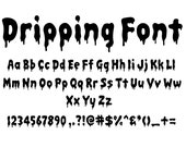 DRIPPING ALPHABET SVG, Instant Download, Dripping Letters Svg, Halloween Font Svg, Bload Font Svg, Monogram Clipart, Svg Files For Cricut