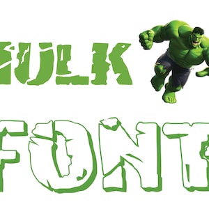 HULK FONT SVG, Hulk Svg, Hulk Alphabet Svg, Font Svg, Download immediato, Alphabet Svg, Download digitale, Font Ttf, Font Cricut, Font ClipArt