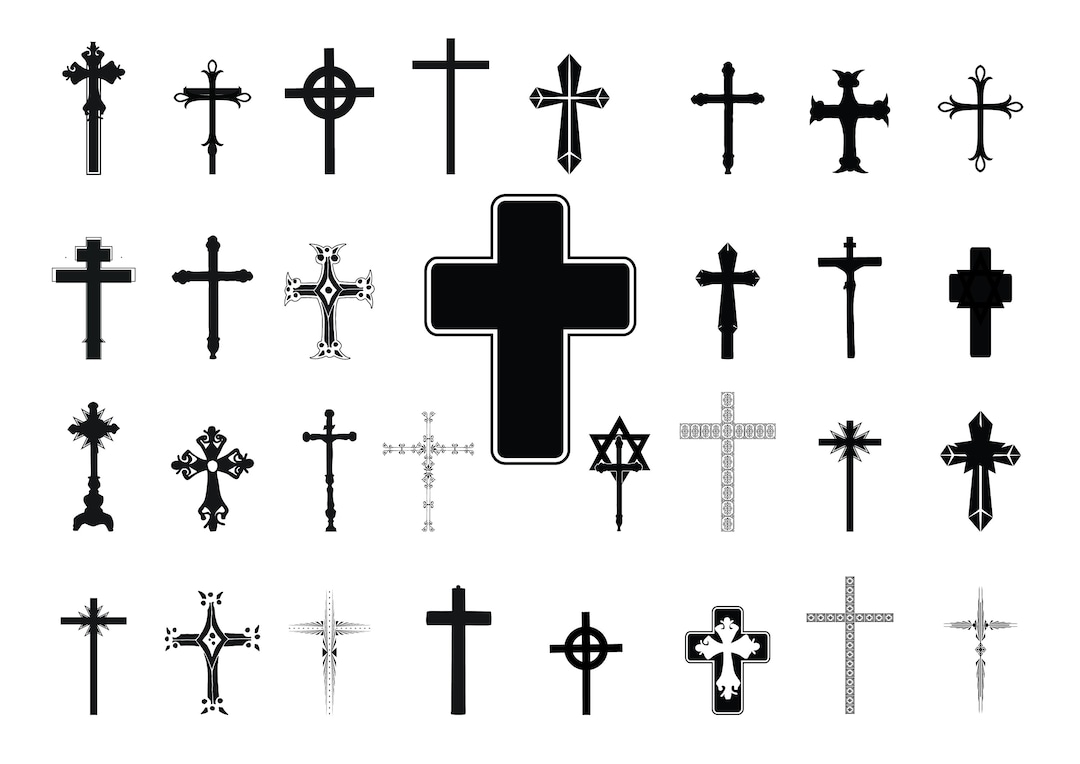 CROSS SVG BUNDLE Cross Svg Easter Svginstant Download - Etsy