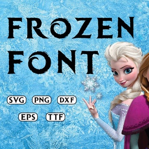 FUENTE CONGELADA SVG, Fuente Svg, Frozen Svg, Alfabeto Frozen Svg, Descarga instantánea, Descarga de fuente Svg, Alfabeto Svg, Descarga de fuente digital, Svg