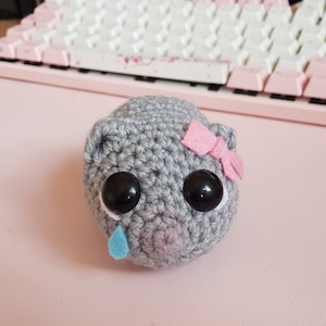 Sad Hamster Plushie |  Crochet Toy |  Tiktok Hamster