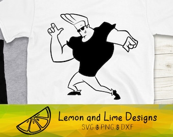 Johnny Bravo SVG cut file, Cartoon SVG, Funny Show SVG png dxf