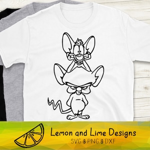 Pinky and the Brain SVG cut file, Cartoon Lab Rats SVG, Cartoon SVG png dxf
