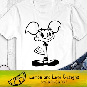 DeeDee SVG geschnitten Datei, Dexter Labor SVG, Cartoon SVG Png dxf
