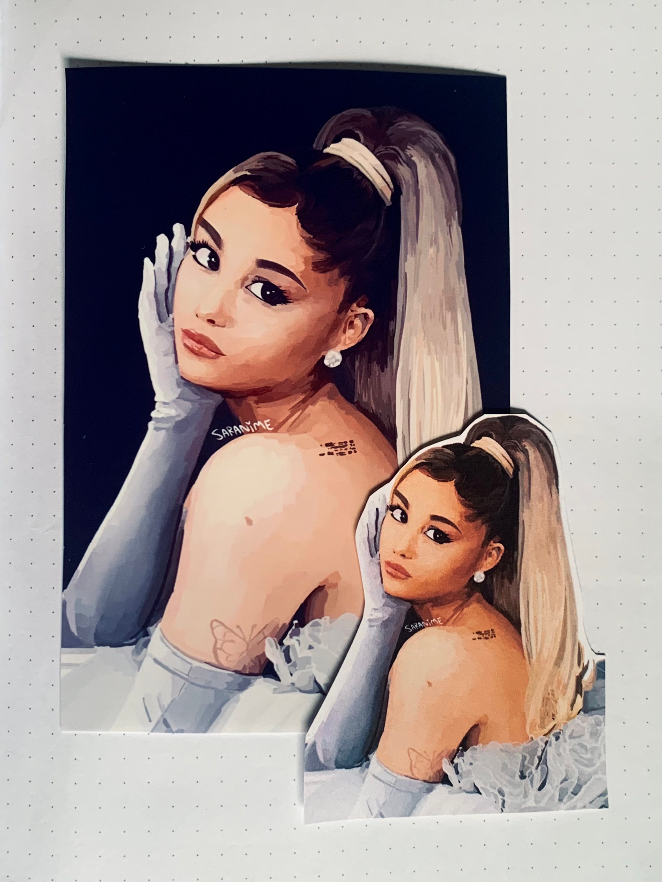 Ariana Grande Art Print and Sticker Aesthetic Poster Print | Etsy