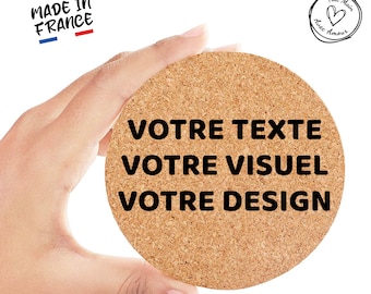 Dessous de verre personnalisé en liège