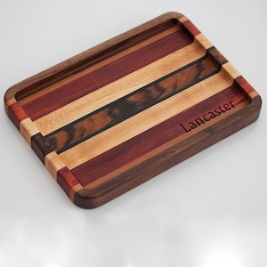 Personalized Valet Tray – Custom Wooden Catchall for Men – Desk Organizer, 5th Anniversary or Wedding Gift, Father&#39;s Day Gift for Him