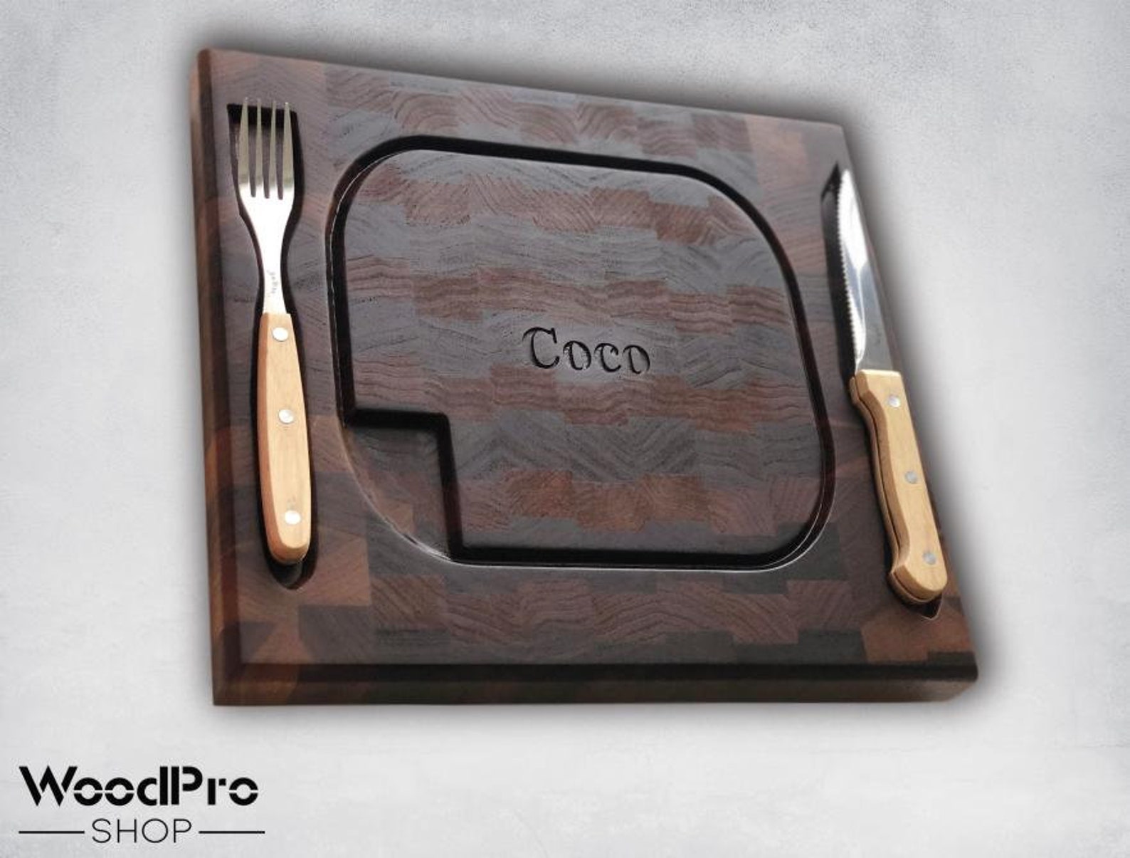 Steak Board With Groove Personalized Gift Cutting Board Etsy