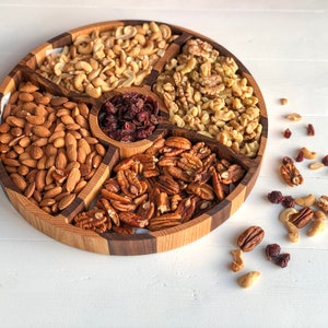 Charcuterie board | Charcuterie round board | Serving board | Nut dish | Serving Tray | Cheese board | Platter | Tray | Wedding gift