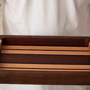 Large Multicolor Ottoman tray, serving tray, Custom Serving tray, Living room tray, Food Tray, Housewarming gift, Wood breakfast tray