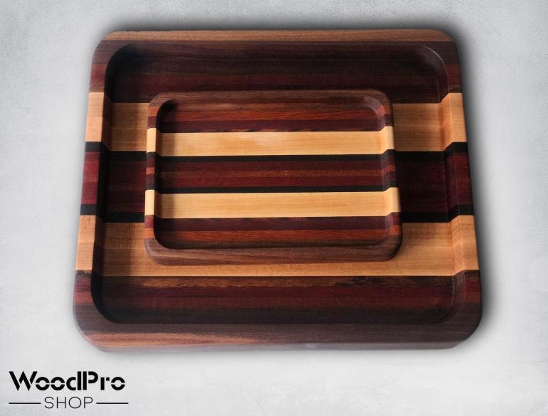 Ottoman Tray Large Square Wooden Tray Table Ottoman Tray Top Etsy