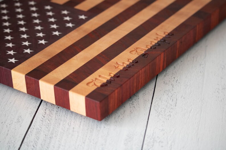 American Flag Cutting Board American Flag Gifts Patriotic Etsy