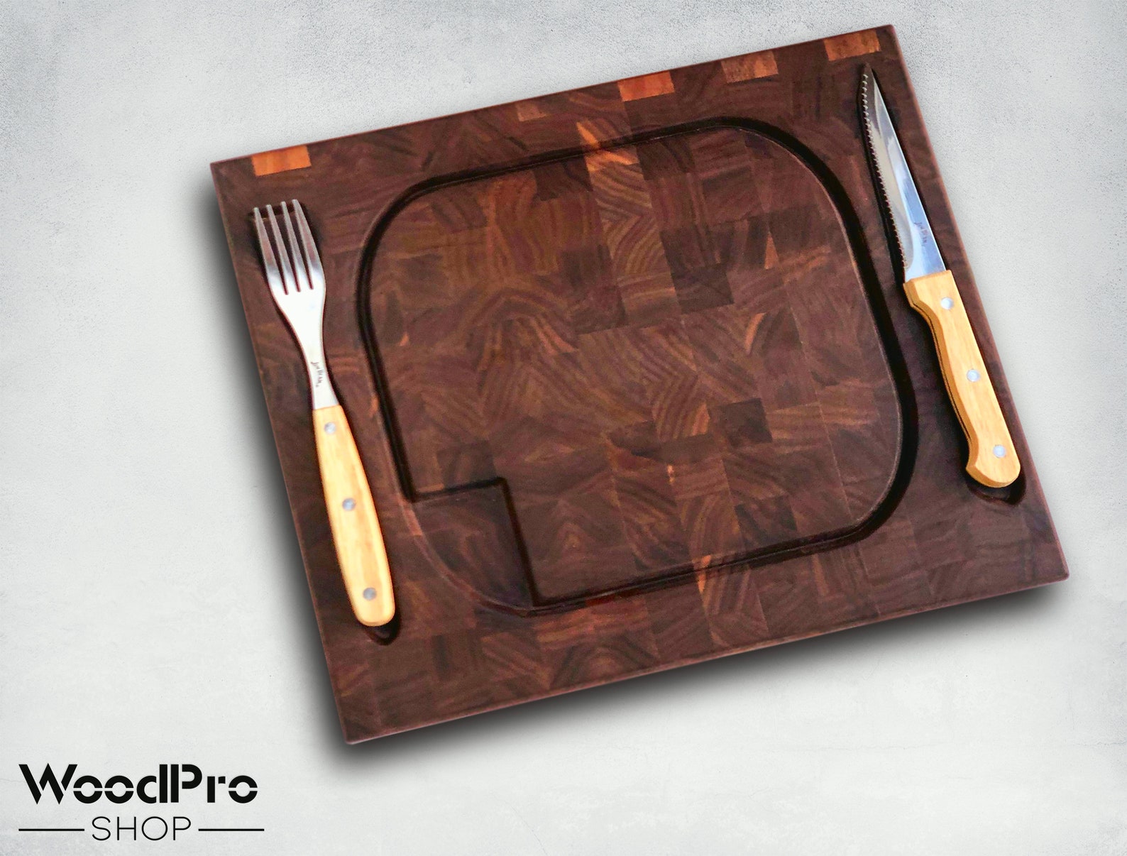 Steak board with groove Personalized gift Cutting board Etsy