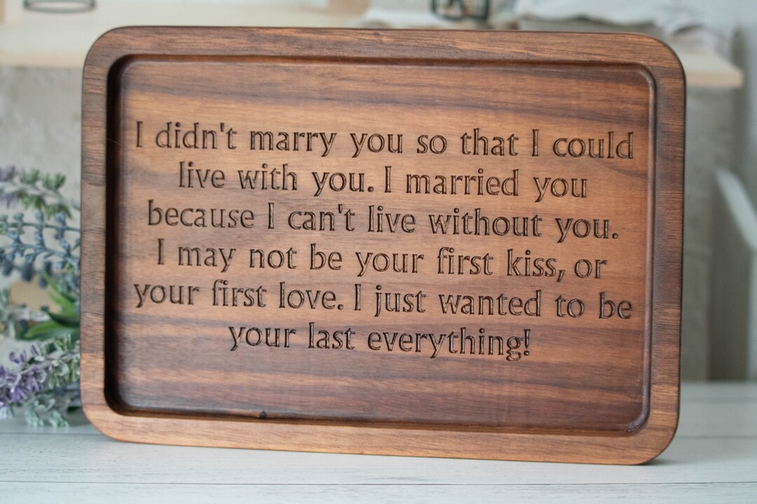 5 Year Wood Anniversary Gift for Her, Wooden Wedding Anniversary ...