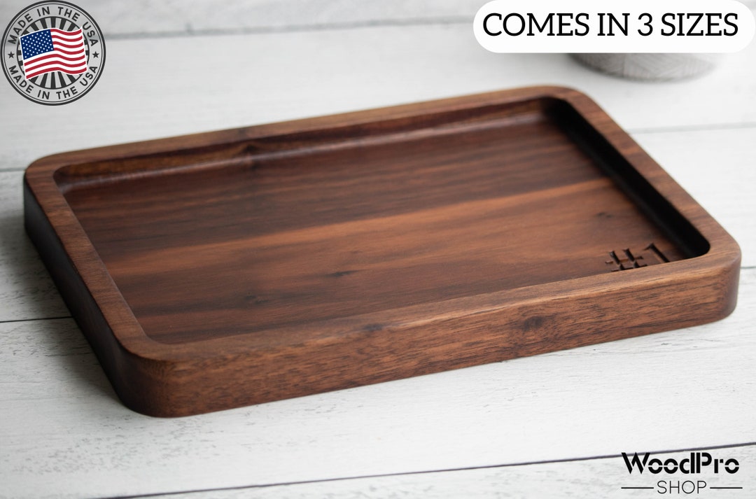 5th Anniversary Gift for Husband, Personalized Wooden Catchall Tray ...