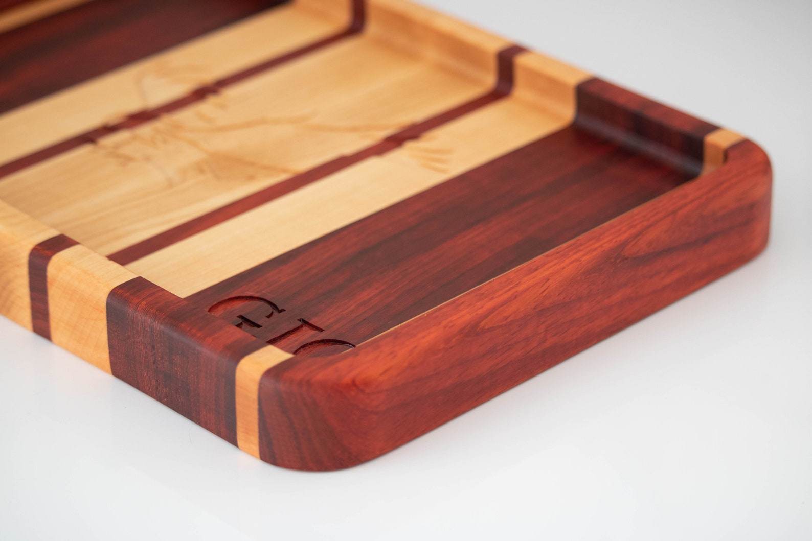 Golf Etched Wood Valet Tray main image 0