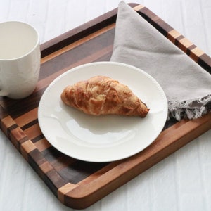 Wood Coffee Tray, Serving Tray wood, Ottoman Tray Large, Square Ottoman Tray, Coffee Table Tray, Wood serving Tray, Tray for coffee table