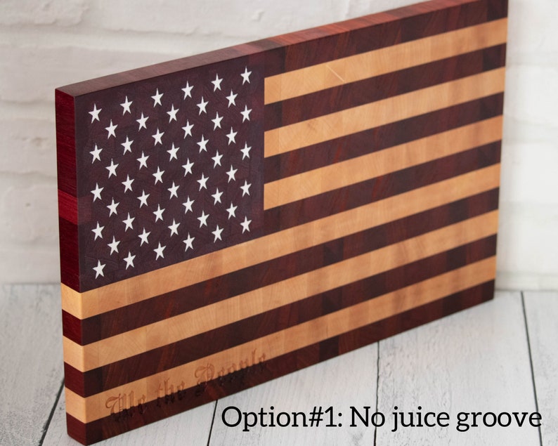 Handcrafted Custom End Grain American Flag Cutting Board Etsy