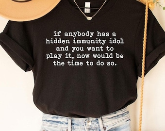 Survivor Shirt, Survivor fan,Survivor tv show, Immunity Idol Shirt, Jeff Probst, Survivor TV, Reality TV, Survivor Show