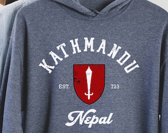 Kathmandu Hoodie, Kathmandu Shirt, Kathmandu, Nepal T-Shirt, Kathmandu Nepal, nepalesische Urlaubs-Reise-Andenken