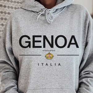Genoa Hoodie, Genoa Italia, Genoa shirt, Genoa trip, Genoa fan tshirt, Genoa Italy, Genoa trip, Italy Shirt
