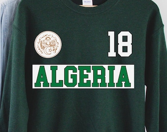 Algerien Sweatshirt, Algerien Jersey, Algerien T-Shirt, Algerien Geschenke, Algerien Shirt, Algerien T-Shirt, Algerien Fans Geschenk, Algerien Spiel