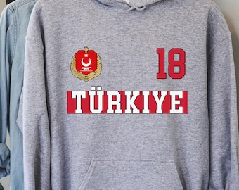 Sudadera con capucha de Turquía, camiseta de Turquía, regalos de Turquía, camiseta de Turquía, regalo para los fanáticos de Turquía, Copa del Mundo de Turquía, camiseta de la Copa del Mundo, fútbol