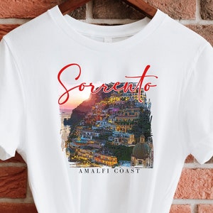 Sorrento Tee,Sorrento Shirt, Italian Town Sorrento, Campania Italy, Sorrento Vacation, Amalfi Coast Italy Shirt