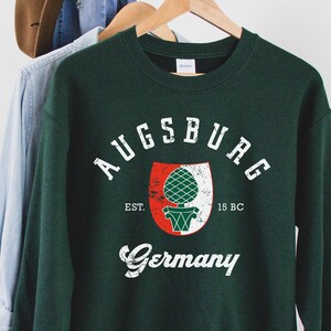 Sudadera de Augsburgo, Augsburgo, Augsburgo, Alemania, camiseta personalizada de Augsburgo, jersey de cuello redondo suave y cómodo.