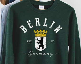 Sudadera de Berlín, camiseta de Berlín, camiseta de Berlín, camiseta de la ciudad, regalo de Berlín, camiseta de Alemania, camiseta de Alemania, camiseta de la capital de Alemania, Berlín